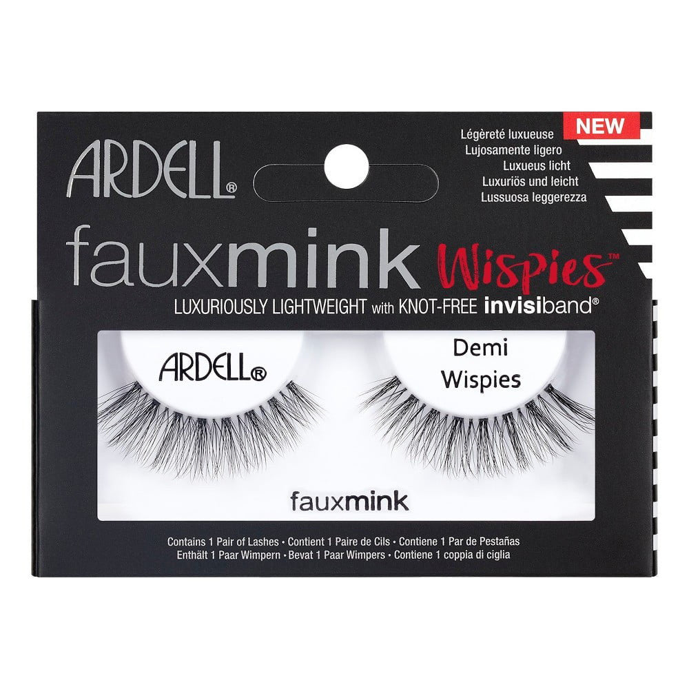 Ardell Faux Mink Demi Wispies, Black, 1 Ea